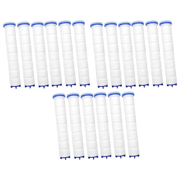 18 Pcs of High Pressure Hand-Held Water Shower Filter Bathroom Bath Shower Filter Purification,18 x Shower filter,white