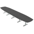 thumbnail image 1 of 18 Person Modular Arc Boat Conference Table w/T-Bases Power And Data, 1 of 5