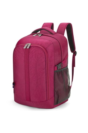 18" Personal Item Under Seat Laptop Backpack for American, South West, Spirit, Frontier Airlines (Purple)