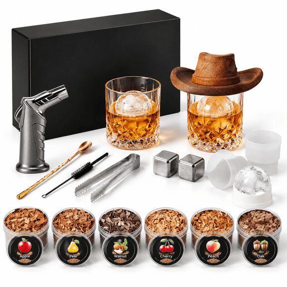 18-Piece Professional Cocktail Bar Set for Old Fashioned Drinks and Flavor Infusion