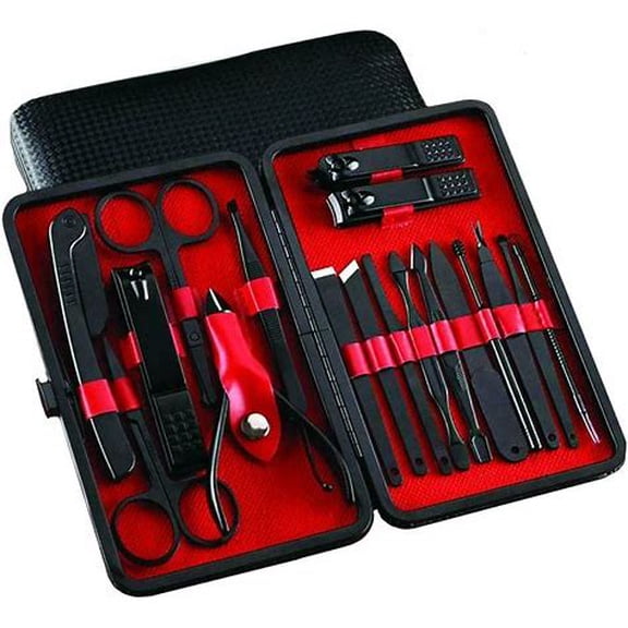 18 Piece Professional Stainless Steel Nail Clipper Set