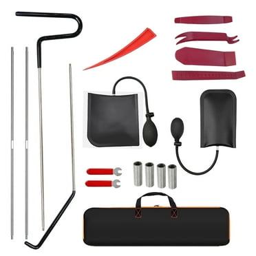 18-Piece Set, car opening kit lockout，Including a Long-Distance Pull Hook, an Airbag Repair Tool, Removal Tools, and Fastening Nuts, Suitable for All Types of Vehicles