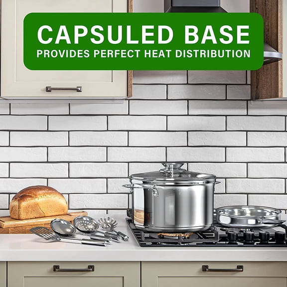 18-Piece Stainless Steel Kitchen Cookware Set