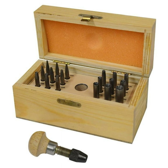 18-Piece Stone Setting Prong Pushing Burnisher Set Jewelry Making Repair Tool Kit - SET-0001