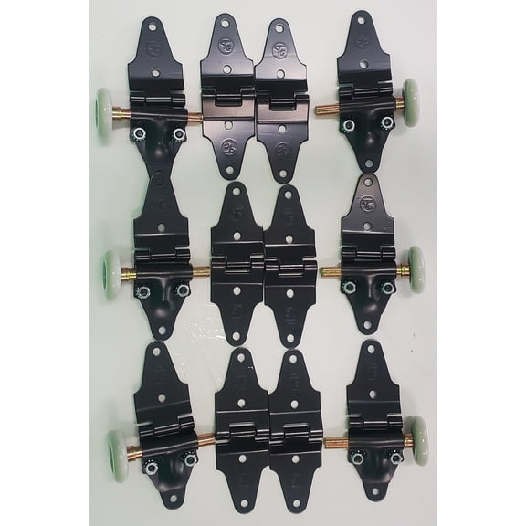 18 Piece Whiting Style Hinge/2"NYLON Roller Kit-Roll up Door-2 Panel Replacement