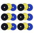 18 Pieces 100mm Diamond Flexible Wet & Dry Polishing Pads 3 Step Floor