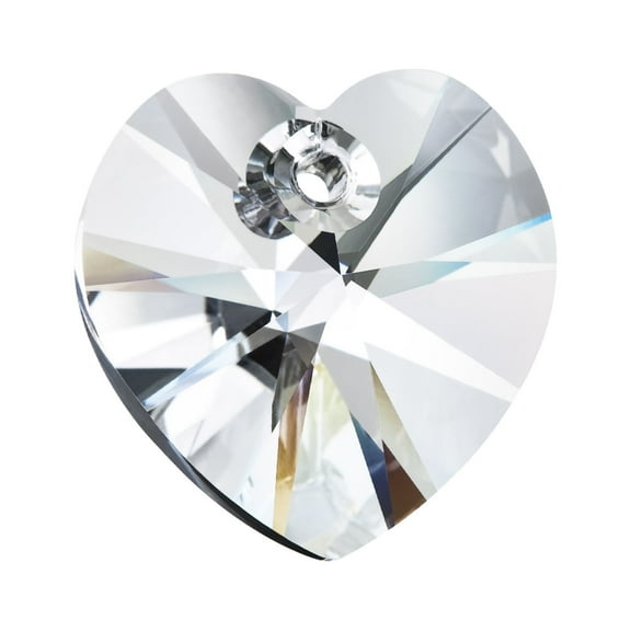 18 Pieces 10mm | Preciosa Crystal Glass Heart Charm Pendants