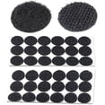 thumbnail image 1 of 18 Pieces Carpet Anchor, Carpet Hook and Loop, Non-Slip Carpet Clip Sticker, Non-Slip Carpet Cushion Sticker Fixed (Black, Round), 1 of 5