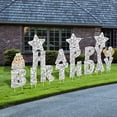 thumbnail image 1 of 18 Pieces Happy Birthday Yard Signs with Stakes, 16 Inches Birthday Outdoor Lawn Signs, Cake Balloon Patio Decorations, Garden Lawn Decorations for Party Outdoor Decor, 1 of 8
