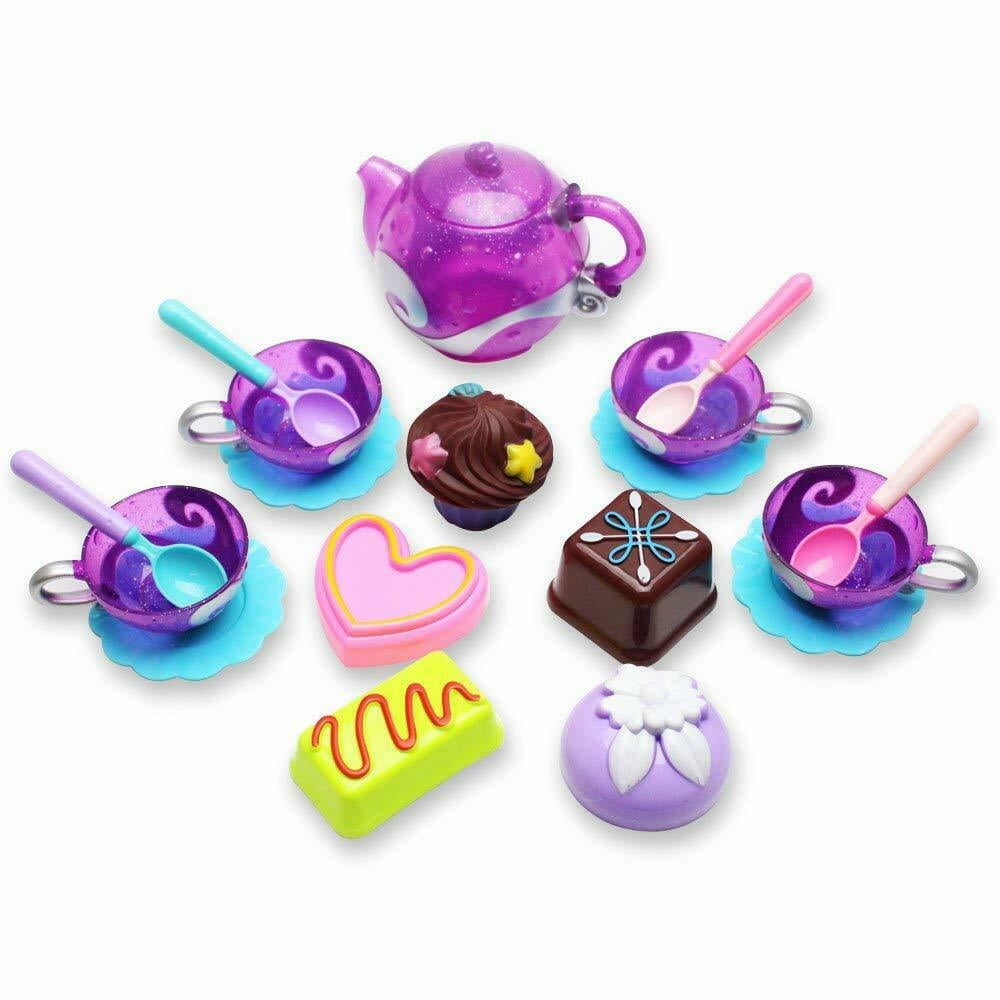 18 Pieces Kids Playing House Set Toys Kitchen Tea Pot and Cup Cakes For ...