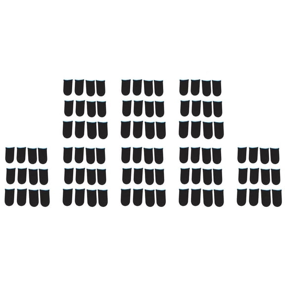 18-Pin Carbon Fiber Finger Sleeves for Mobile Games Contact Screen Finger Sleeves(96 Pcs),96 x Gaming finger Sleeves,black