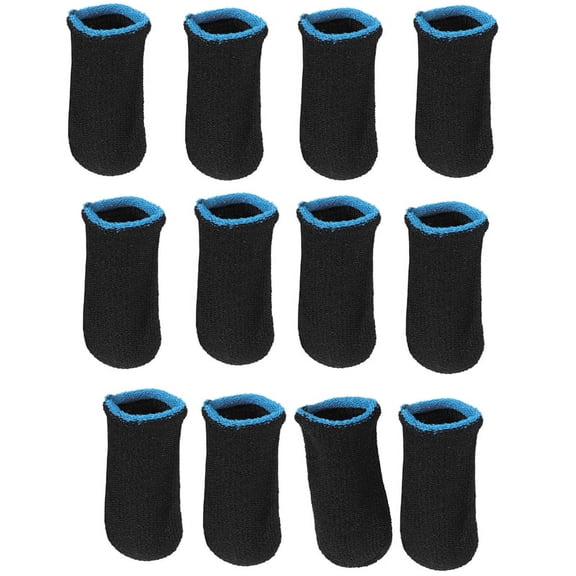 18-Pin Carbon Fiber Finger Sleeves for Mobile Games Contact Screen Finger Sleeves(12 Pcs)