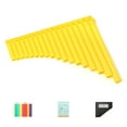thumbnail image 1 of 18 Pipes Professional C Key Pan Flute Portable Panpipe Musical Instrument for Beginners and Teachers, 1 of 8