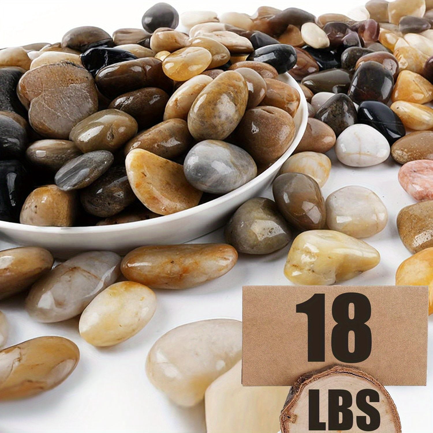 Gallery Detail: 18 Pounds Polished River Stone 1 6 2