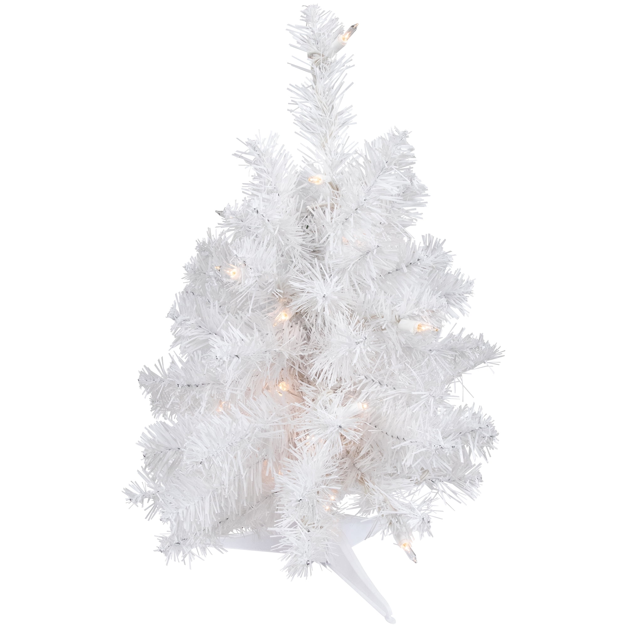 18" Pre-Lit Medium Frosted Artificial Christmas Tree - Clear Lights