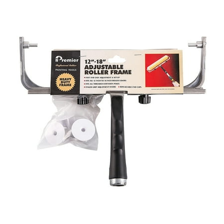 Premier Paint Roller Premier 12" - 18" Adjustable Pro Roller Frame for Large Surfaces, 1900 — Interior & Exterior Use, Professional Finish