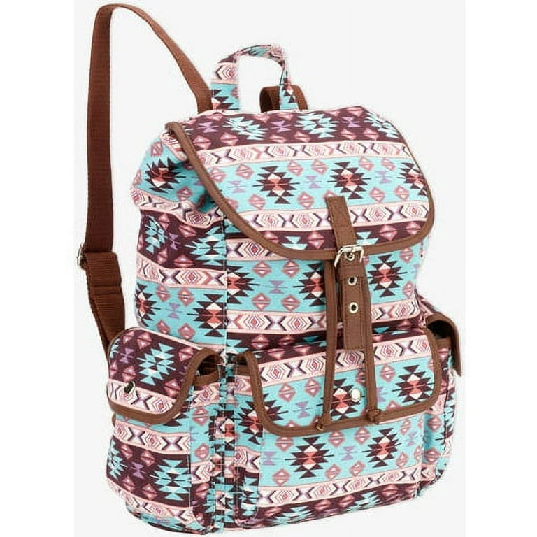 18 Printed Canvas 2 Pocket Flap Backpack - Walmart.com