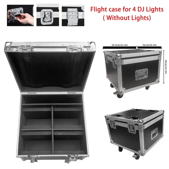 18 Prism DJ Light Case,Flight Case for（4）100W Beam Gobo Moving Head Light