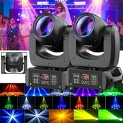 18 Prism LED Moving Head Light 120W DJ Lights Stage Lighting by DMX and Sound Activated Control Spotlight for Disco Party Wedding KTV Club Show,2pcs
