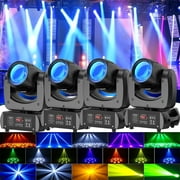 18 Prism LED Moving Head Light 120W DJ Lights Stage Lighting by DMX and Sound Activated Control Spotlight for Disco Party Wedding KTV Club Show,4pcs