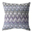 thumbnail image 1 of 18â€ Purple Gray Hatch Indoor Outdoor Throw Pillow, 1 of 4