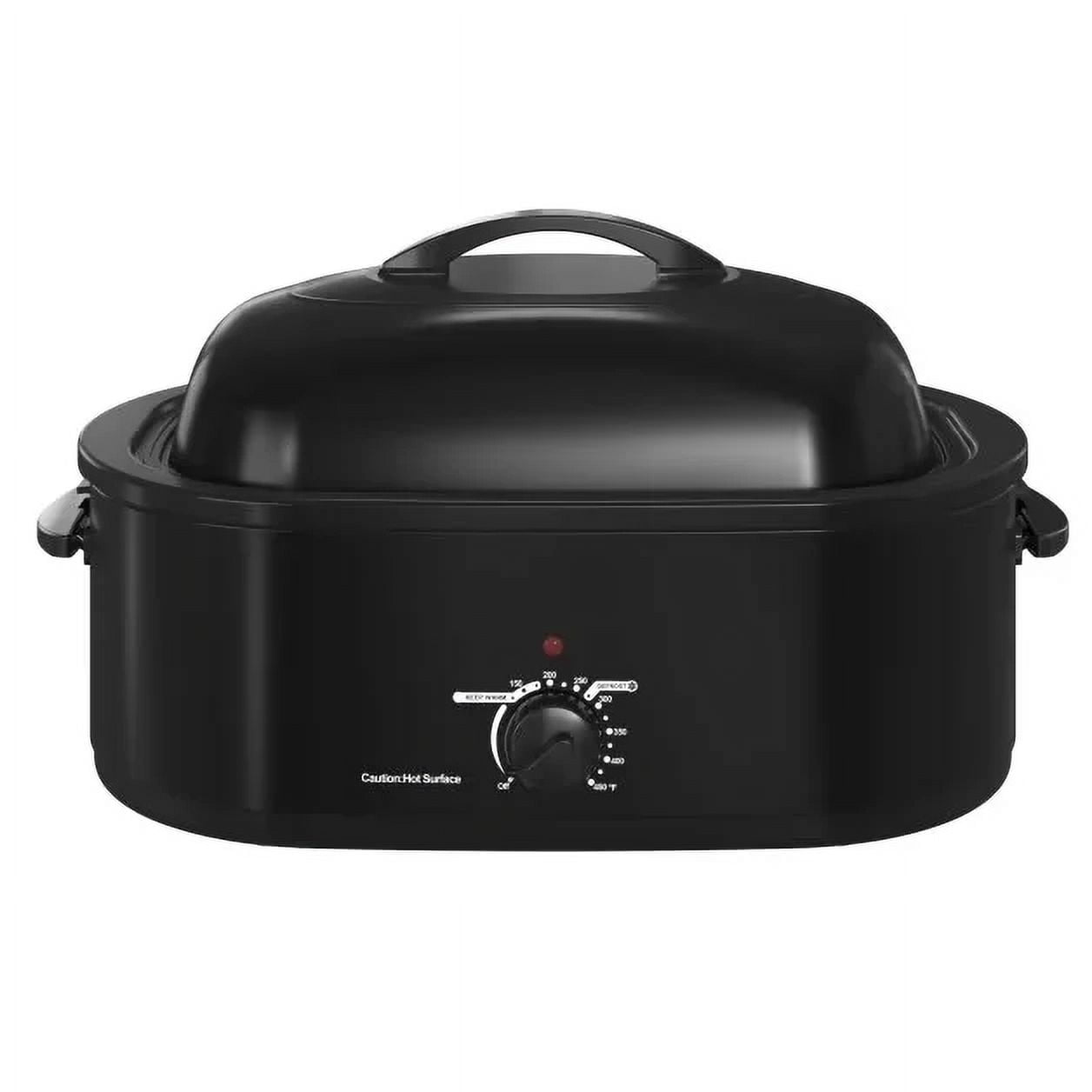 18 QT Electric Roaster Oven, Stainless Steel Roaster Pan for Turkey