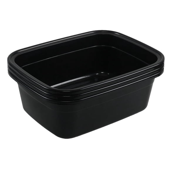 18 Quart Rectangular Plastic Dish Tub 3 Pack Kitchen Food Prep Storage