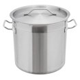 18 Quart Stainless Steel Stock Pot, Heavy Duty Large Soup Boiling with