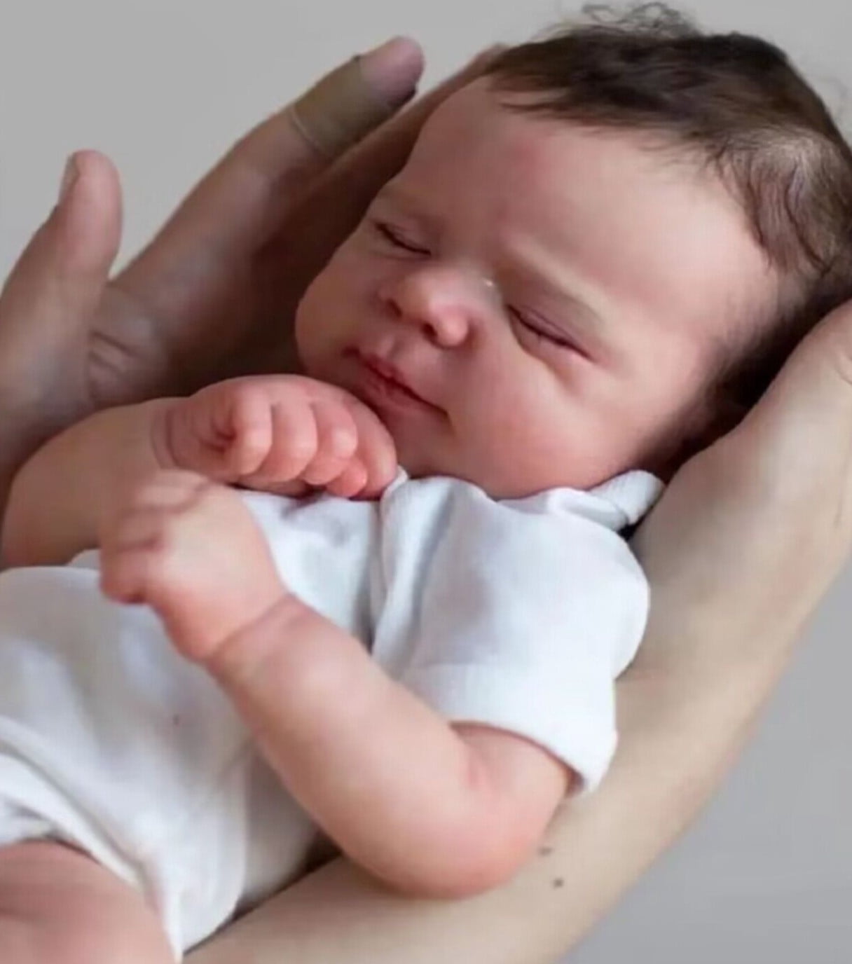 18" Reborn Baby Dolls Girl, Realistic Sleeping Newborn with Vinyl Body, Lifelike Real Life Adorable Baby Doll for Kids Ages 3+