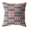 thumbnail image 1 of 18" Red Blue Spades Zippered Suede Throw Pillow, 1 of 4