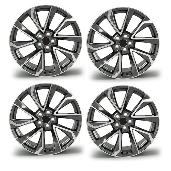 18" Replacement Wheel Rim 18x8-inch 5-Lug Gray, for 2019-2024 Toyota Corolla, 4 Count