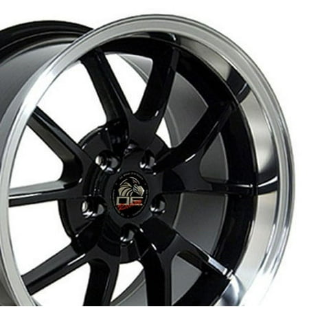 18" Replica Wheel FR05 Fits Ford Mustang FR500 Rim 18x10 Black Wheel Fits select: 1994 FORD MUSTANG GT, 1995 FORD MUSTANG GT/GTS