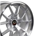 thumbnail image 1 of 18" Replica Wheel FR05 Fits Ford Mustang FR500 Rim 18x10 Silver Wheel, 1 of 3