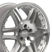 Single1 OE Wheels MB09 18x8.5 Gloss Silver Machined Rim 5x112 35ET