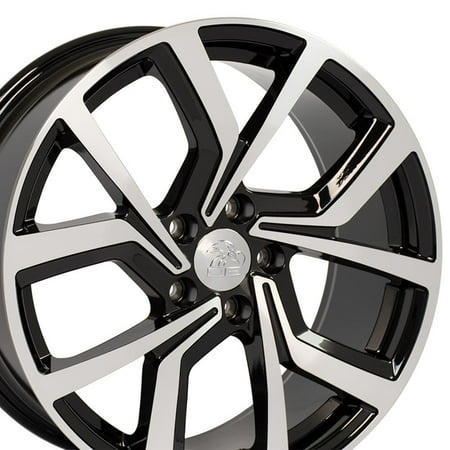 18" Replica Wheel VW28 Fits Volkswagen GTI Rim 18x8 Black Mach'd Wheel ET42 Fits select: 2011-2014 VOLKSWAGEN JETTA SE, 2012-2014 VOLKSWAGEN PASSAT S