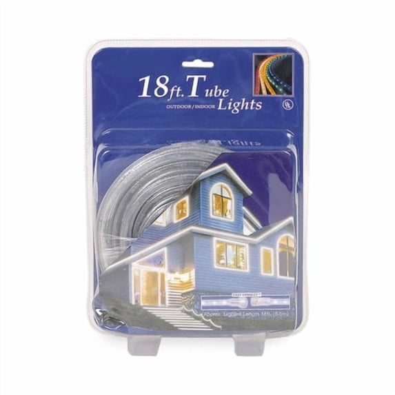 Residential 216 ct. White Rope Light String with Clear Wire 1 in. Spacing