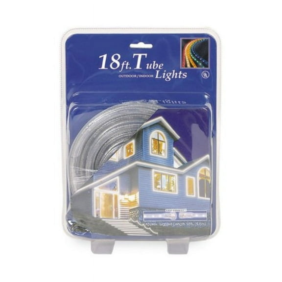 Residential 216 ct. White Rope Light String with Clear Wire 1 in. Spacing