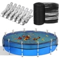 18 Round Leaf Net Cover for Above Ground Pool, Mesh Cover with 12 count ...