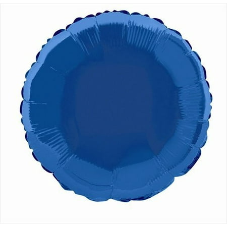 Unique Royal Blue Round Mylar Party Balloon 18", 2 Ct.