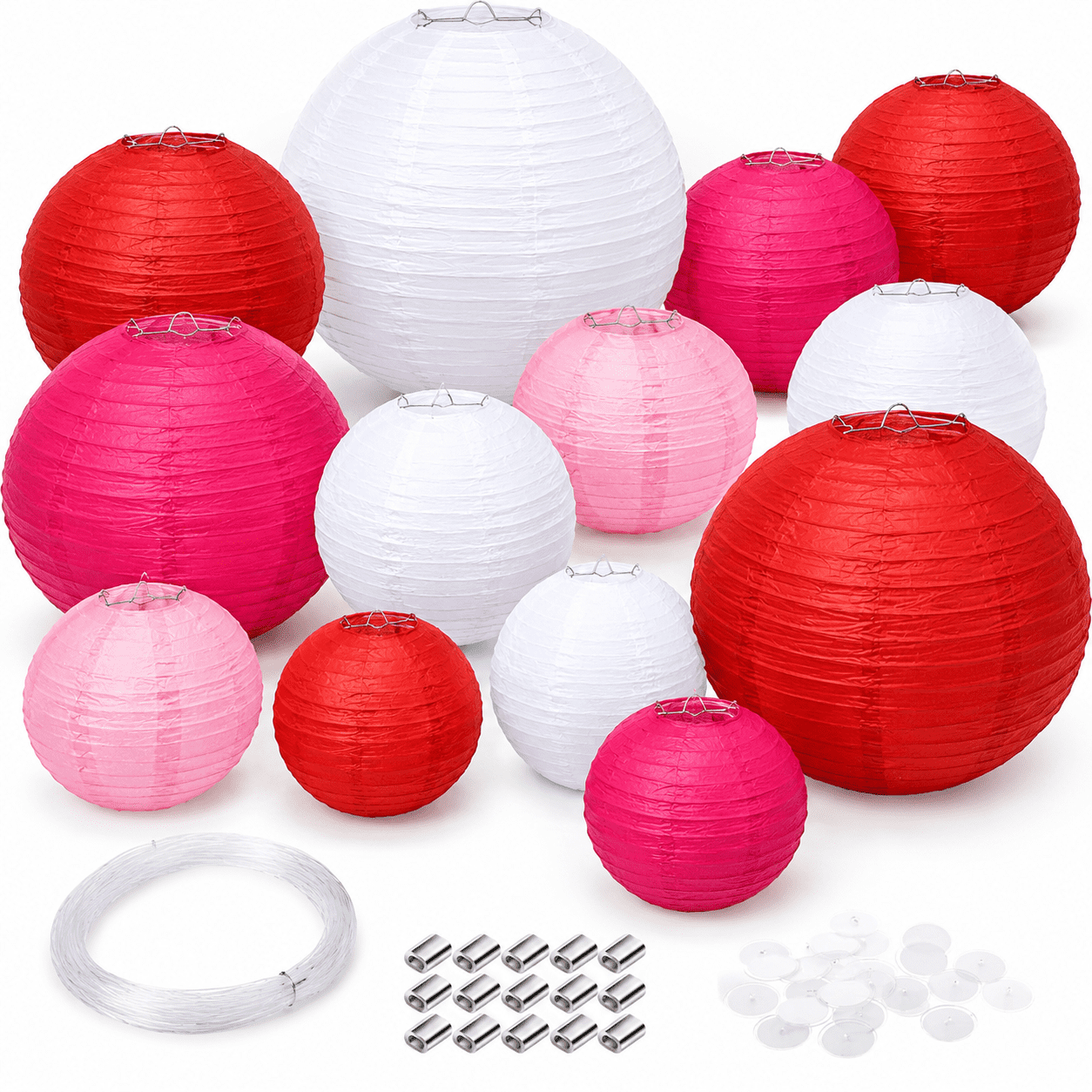 Paper Ltern 18 Round Paper Lantern Pink 4/6/ 8/12 Inch - Walmart.com