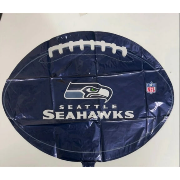 18" SEATTLE SEAHAWKS Football Balloon Party Supplies Decorations Foil Mylar Balloon
