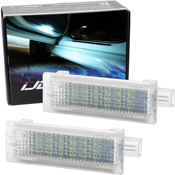 18-SMD Aqua Ice Blue LED Side Door Courtesy Lights, Footwell Lights, Cargo Trunk Area Lights For Land Rover Range Rover/Range Rover Sport Discovery 4 Freelander 2 LR2 LR3 LR4, etc