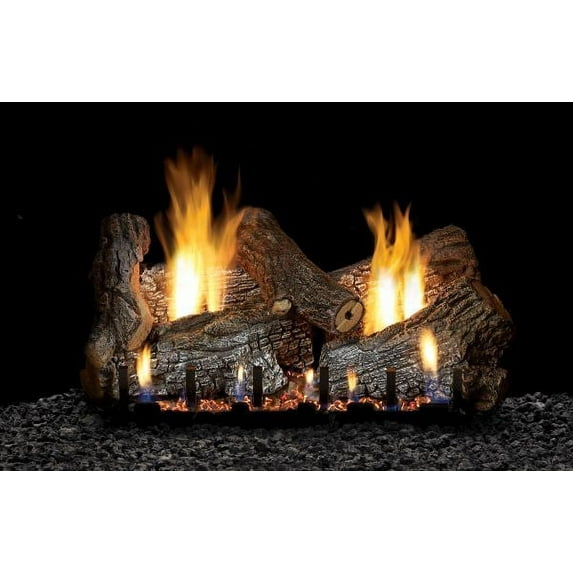 18" Sassafras Logset with Manual VF/V Slope Glaze Burner, NG