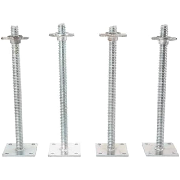 18" Scaffold Leveling Jack Leveler Adjustable Screw Scaffolding Jack with Base Plate for Baker Style Scaffolding Platform(18 Inch)$$Tools & Hardware Other