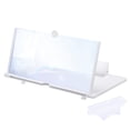thumbnail image 1 of 18" Screen Magnifier for Cell Phone, 3D HD Magnifying Projector Screen Amplifier Stand, White 14.6x10x0.5", 1 of 6