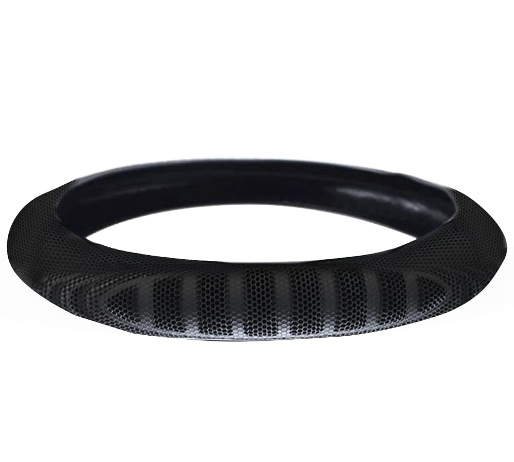 18" Semi Truck Steering Wheel Cover for Heavy-Duty Trucks - Extra Large Black 18" Steering Wheel Cover Sweatproof, Breathable and Anti-Slip Grip - Vehicle Accessories