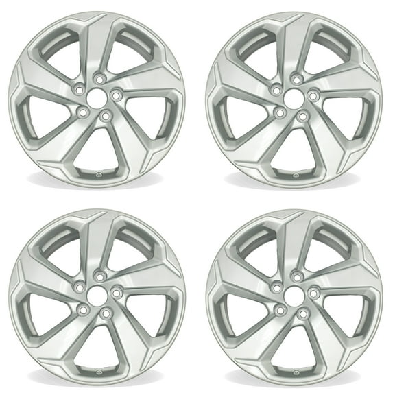 18" Set of 4 18x7 Silver Alloy Wheels For Toyota RAV4 2019-2022 OEM Design Replacement Rim