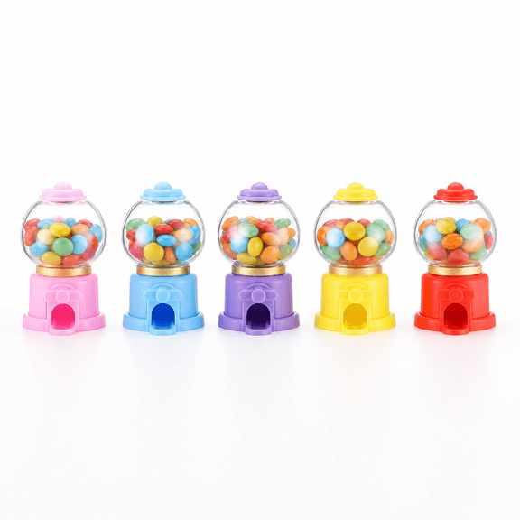 18 Sets Candy Dispenser, Mini Gumball Machine, Gumball Machine for Kids, Bubble Gum Machine, Kids Gumball Machine, Gum Ball Machine for Christmas, Sweet Birthday Party Favors and Decorations