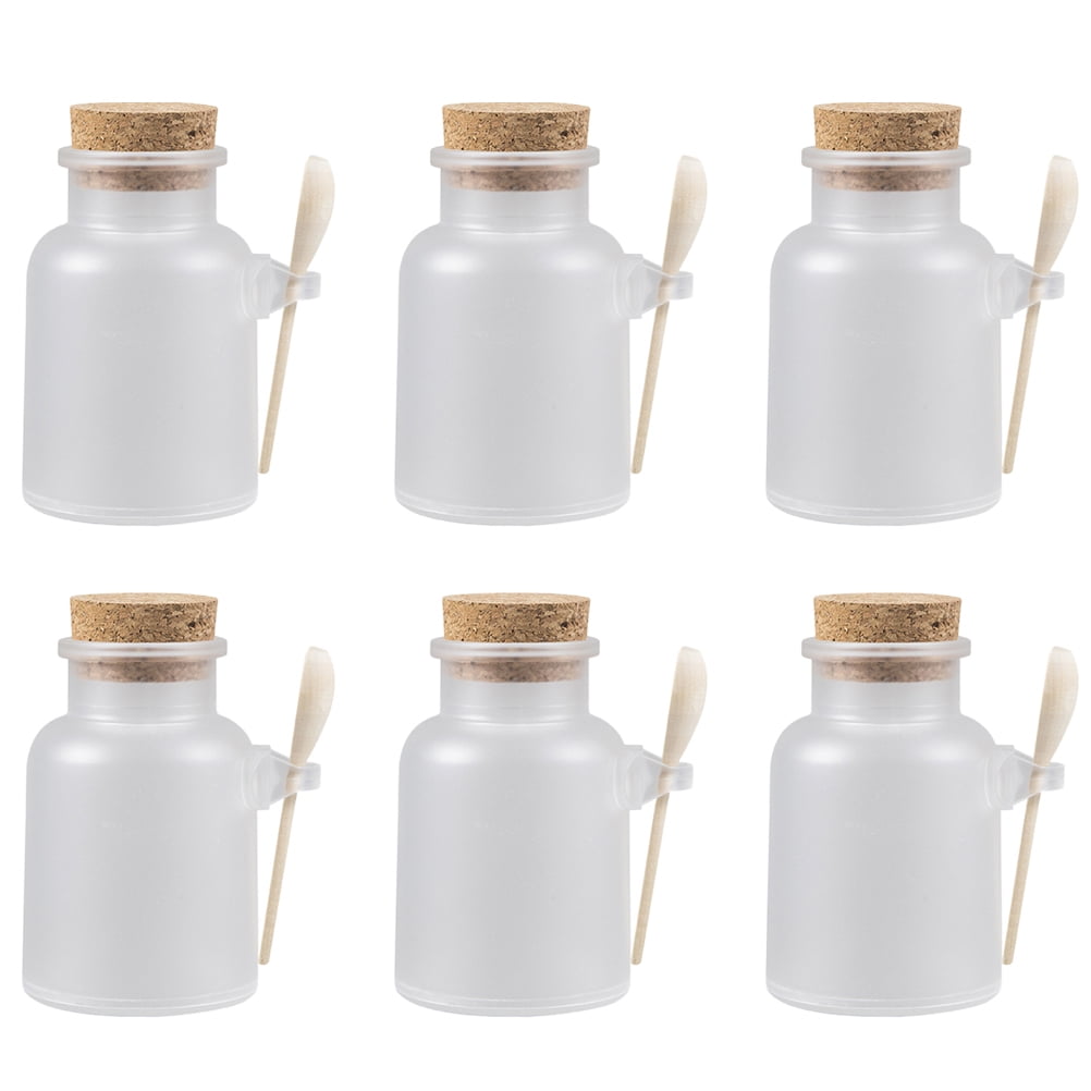 18 Sets Empty Bottle Bath Salt Holder Bottled Mask Powder Salts Plastic ...