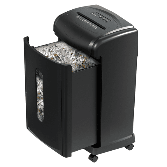 18-Sheet Cross Cut Paper Shredder for Home Office Heavy Duty, P-4 Security, 14.7x10.9x25.6in Quiet Shredder Machine Shreds Paper CDs Cards Staples